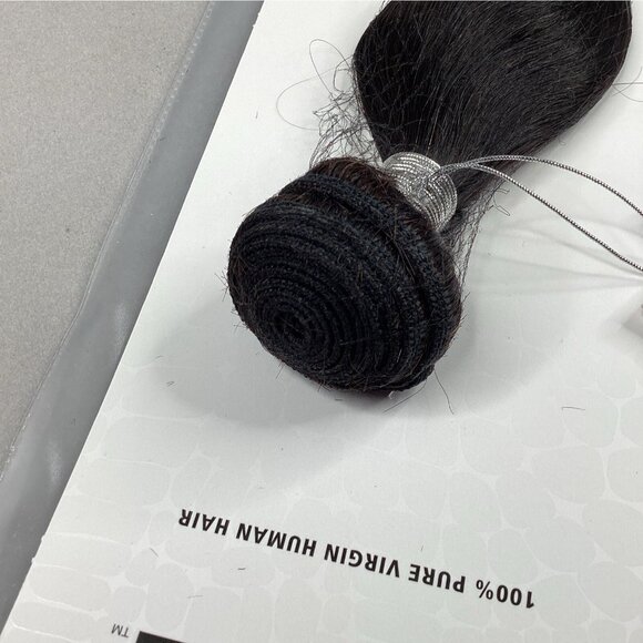 Natural Body 20” Natural Black 100% Pure Virgin Human Hair Extensions - Picture 3 of 7